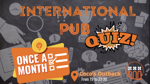 TUE 31 Oct - International Pub quiz @ Coco's 💡